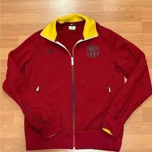 Nike Barca Barcelona FCB Training Full Zip Red Jacket Mens Medium